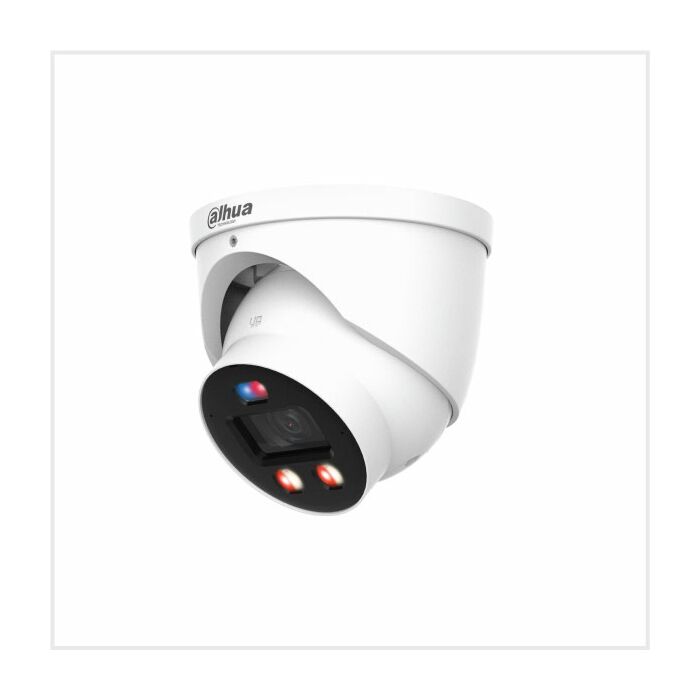 Dahua 8MP Smart Dual Light Active Deterrence Fixed-focal Eyeball WizSense TIOC Pro Network Camera, DH-IPC-HDW3849HP-AS-PV-0280B-PRO