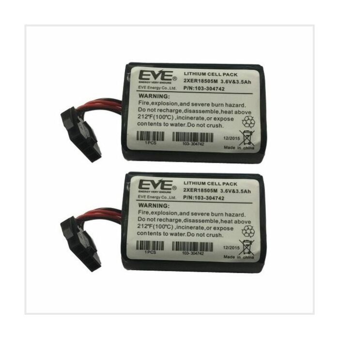 Visonic Two MCS/SR740 Siren Battery Pack (A Size Pack of 2), K-305177