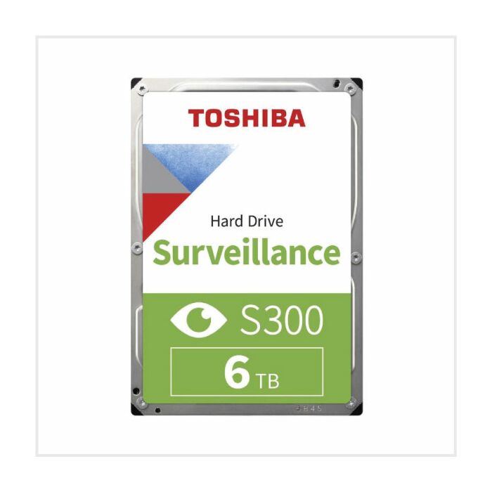 Toshiba Surveillance S300 Hard Drive (HDD) with 6TB Storage, HDD-TOSHIBAS3-6TB