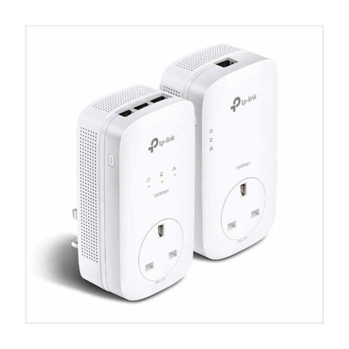 TP-Link AV1300 3-Port Gigabit Passthrough Powerline Starter Kit, TL-PA8033PKIT