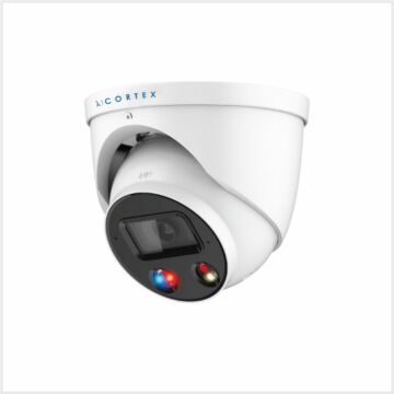 λ | Cortex 5MP Active Deterrence Turret Camera, CTX5C-IP-AD-TUR-S3FW