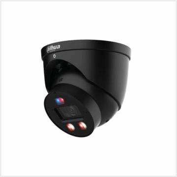 Dahua 6MP Smart Dual Light Active Deterrence Fixed-focal Eyeball WizSense TIOC Pro Network Camera, DH-IPC-HDW3649HP-AS-PV-0280B-PRO-Black