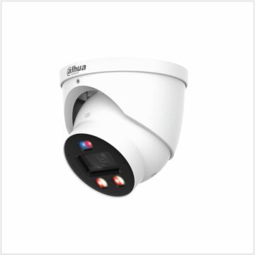 Dahua 8MP Smart Dual Light Active Deterrence Fixed-focal Eyeball WizSense TIOC Pro Network Camera, DH-IPC-HDW3849HP-AS-PV-0280B-PRO