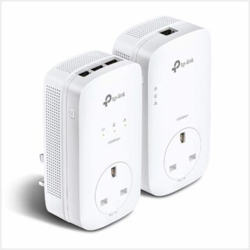TP-Link AV1300 3-Port Gigabit Passthrough Powerline Starter Kit, TL-PA8033PKIT